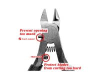 Single Edged Cutting Nipper for Plastic Models<br>MP-30H