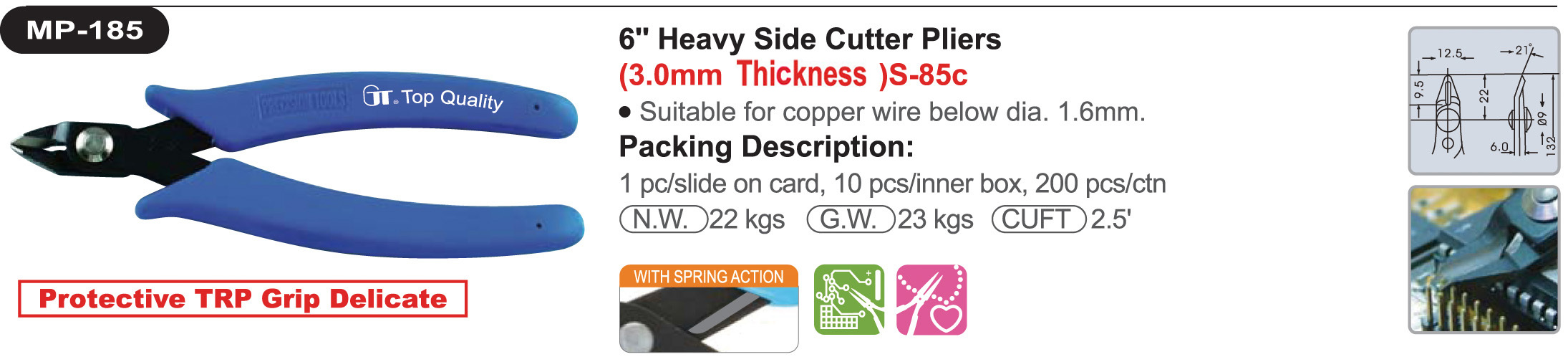 proimages/product/pliers/cutting_pliers/Diagonal_Cutters/MP-185/MP-185_00.jpg