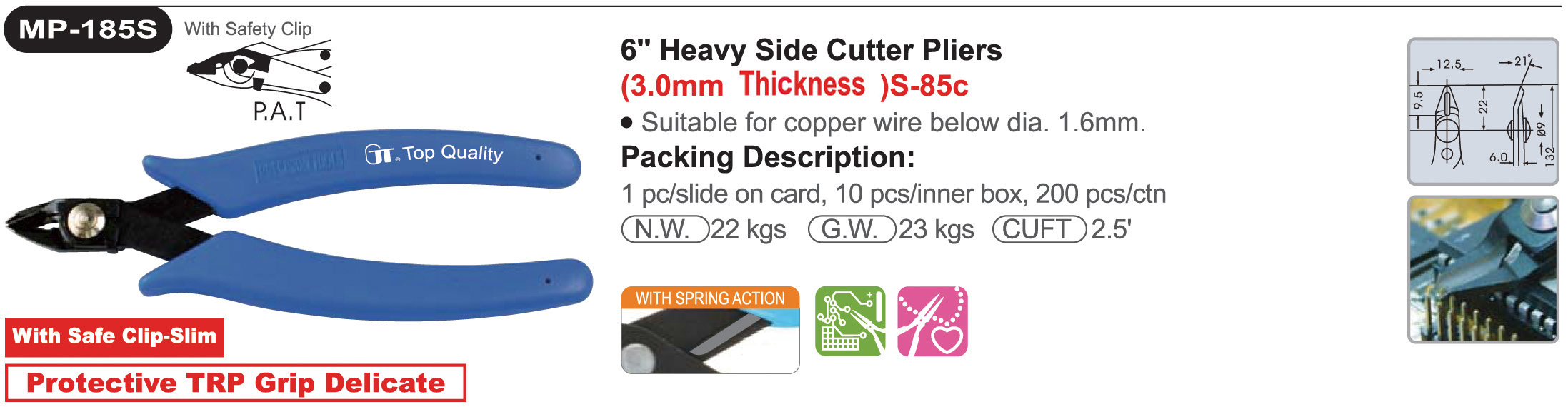 proimages/product/pliers/cutting_pliers/Diagonal_Cutters/MP-185S/MP-185S.jpg