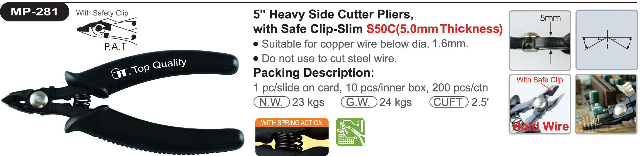proimages/product/pliers/cutting_pliers/Diagonal_Cutters/MP-281/MP-281.jpg