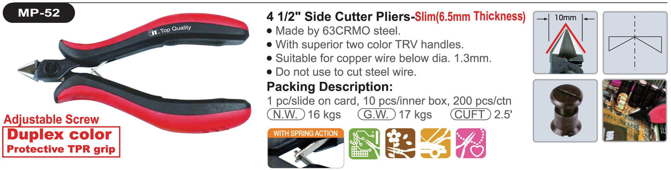 proimages/product/pliers/cutting_pliers/Precision_Electronics_Diagonal_Cutters/MP-52/MP-52.jpg