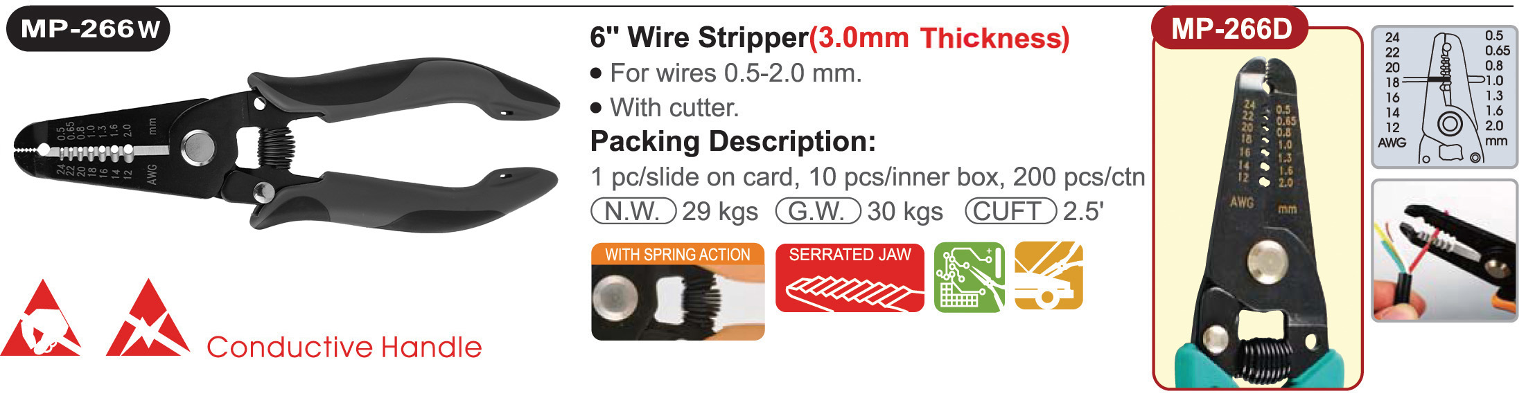 proimages/product/pliers/wire_strippers/ELECTRONICS_WIRE_STRIPPER_ESD/MP-266W/MP-266W.jpg
