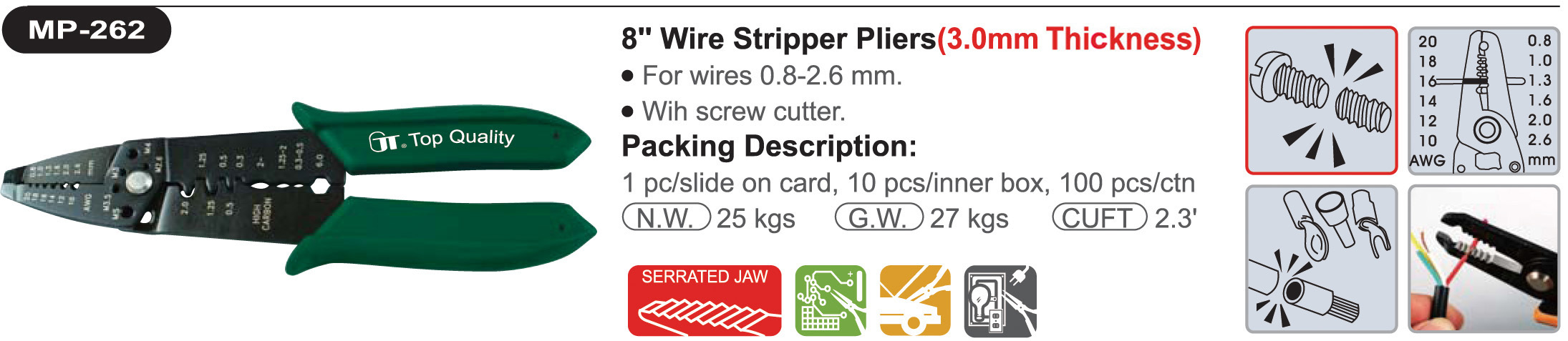 proimages/product/pliers/wire_strippers/MULTI-PURPOSE_WIRE_STRIPPERS/MP-262/MP-262.jpg