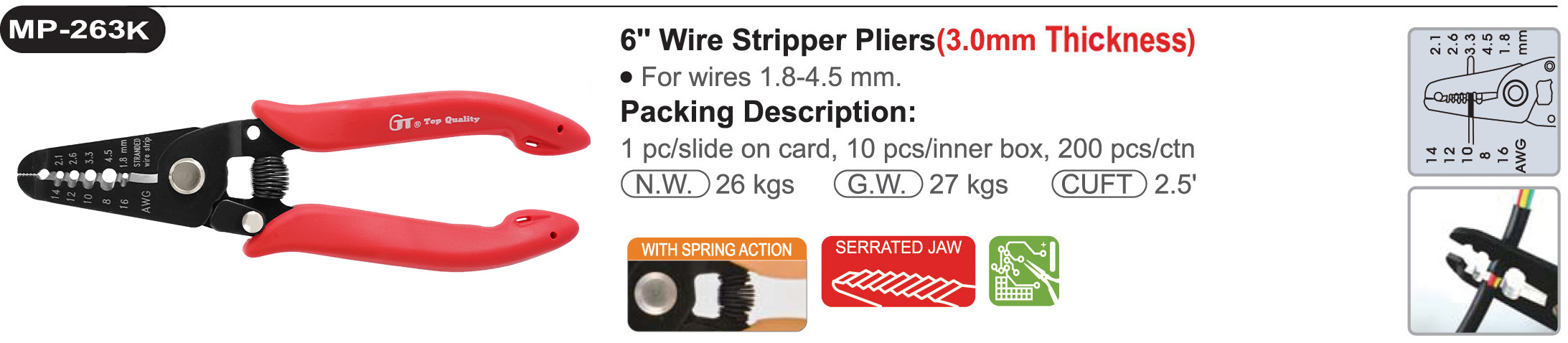 proimages/product/pliers/wire_strippers/Wire_Stripper/MP-263K/MP-263K.jpg