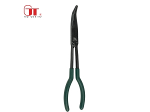 Extra Long Bent Needle Knurled Nose Pliers<br>MP-609F