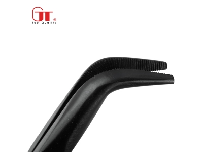 Extra Long Bent Needle Knurled Nose Pliers<br>MP-609F