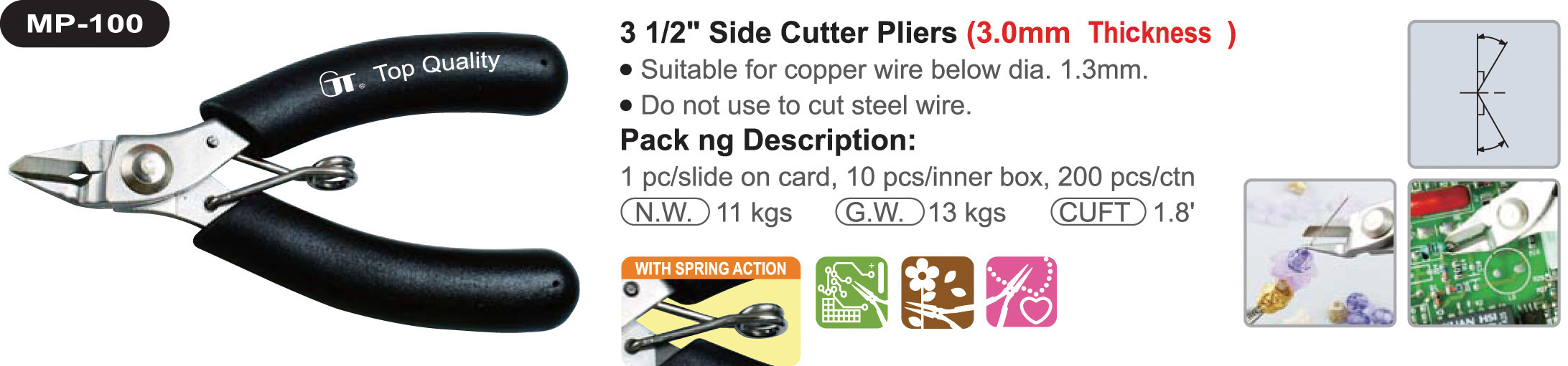 proimages/product/pliers/cutting_pliers/Diagonal_Cutters/MP-100/MP-100_00.jpg