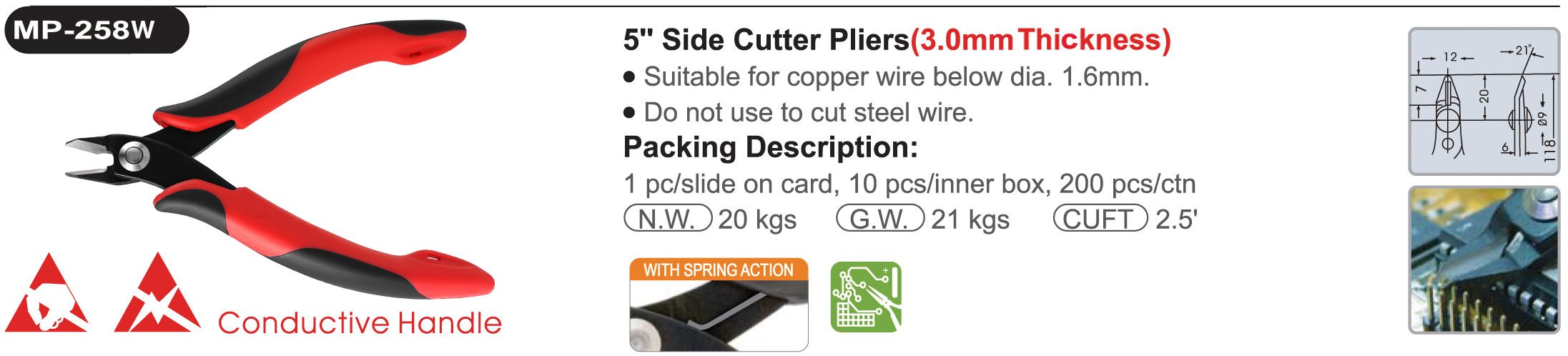 proimages/product/pliers/cutting_pliers/Electronics_Diagonal_Cutters_ESD/MP-258W/MP-258W.jpg