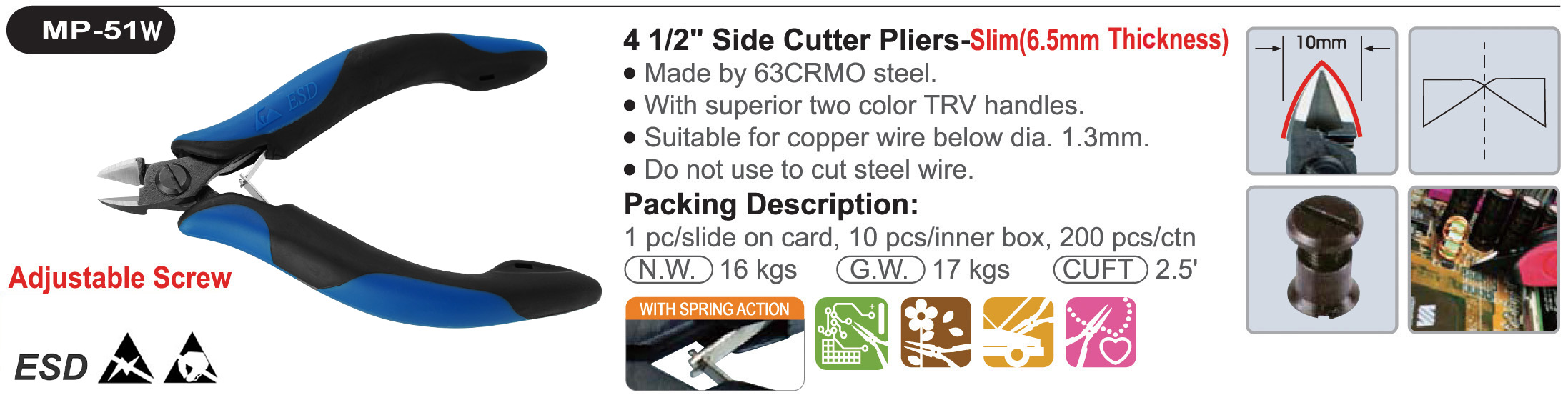 proimages/product/pliers/cutting_pliers/Precision_Electronics_Diagonal_Cutters/MP-51W/MP-51W_03.jpg
