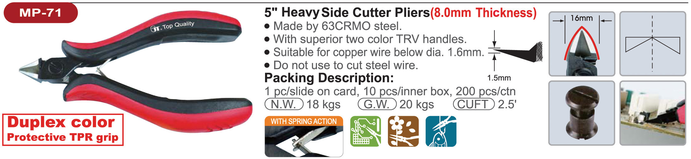 proimages/product/pliers/cutting_pliers/Precision_Electronics_Diagonal_Cutters/MP-71/MP-71_0.jpg