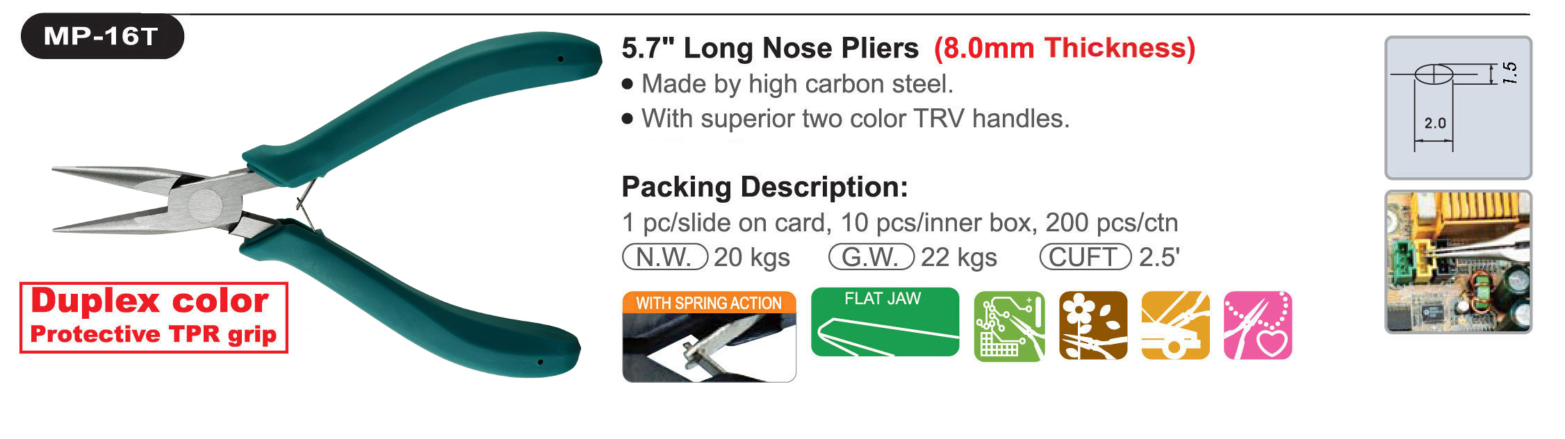 proimages/product/pliers/gripping_pliers/Long_Nose_Pliers/MP-16T/MP-16T.jpg